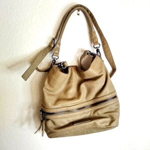 Liebeskind Berlin brown buttery soft leather shoulder bag purse